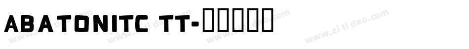 AbatonITC TT字体转换